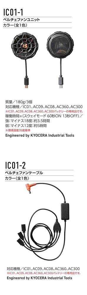 Amazon.co.jp: [BURTLE] [バートル] アイスクラフト ペルチェ